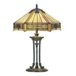 vitrážová lampa tiffany štýl stolová